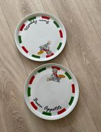 2 Italiaanse Pizzaborden - Buon Appetito!, Huis en Inrichting, Keuken | Servies, Ophalen of Verzenden, Zo goed als nieuw, Bord(en)