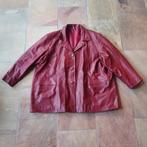 Vintage wijnrode leren jas maat XL, Maat 46/48 (XL) of groter, Ophalen of Verzenden, Vintage, Gedragen