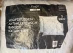 2x hoofdkussen anti allergisch, Eenpersoons, Wit, Ophalen of Verzenden, Zo goed als nieuw