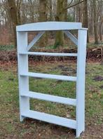 Oude Brocante Roemeense Wandrek Keukenrek Rek Wit XL, Antiek en Kunst, Curiosa en Brocante, Ophalen of Verzenden