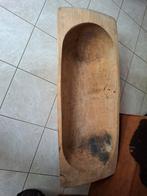 Houten trog, Ophalen, Zo goed als nieuw, Rechthoekig, Hout