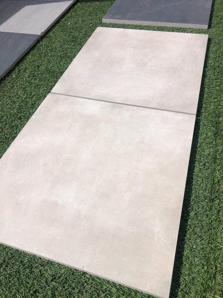 keramische terrastegels 80x80x3 beige zandkleur 1 ste keus, Tuin en Terras, Tegels en Klinkers, Nieuw, Terrastegels, Keramiek
