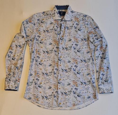 R2 Amsterdam - Overhemd - Bloemenprint - Maat 40, Kleding | Heren, Overhemden, Zo goed als nieuw, Halswijdte 39/40 (M), Ophalen of Verzenden