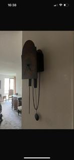 Antieke Oostenrijkse Hangklok met Houten Onderdelen, Antiek en Kunst, Antiek | Klokken, Ophalen