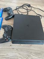 PS4 Slim + 2 Controllers + 5 Games, Spelcomputers en Games, Spelcomputers | Sony PlayStation 4, Ophalen, Met 2 controllers, Slim
