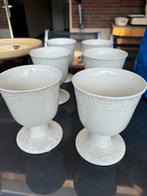 Vintage Keramische bloempotten op Voet - Set van 6, Ophalen, Glas of Glazen, Gebruikt, Keramiek