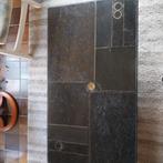 Vintage stenen tafel, ingelegd, Ophalen, Overige materialen, Gebruikt, 75 cm of meer