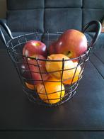 Mandje met Kunst fruit 5,95, Huis en Inrichting, Ophalen of Verzenden, Rond, Riet