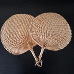 2 decoratieve palmbladeren waaiers, Ophalen of Verzenden