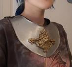 larp Gorget harnas 1.2 mm staal en gegoten messing, Ophalen of Verzenden, Zo goed als nieuw