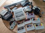 Super Nintendo SNES met 8 spellen en 5 controllers., Ophalen of Verzenden, Zo goed als nieuw, Met 3 controllers of meer, Met games