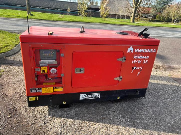 35 KVA Aggregaat 230/400Volt Yanmar diesel generator 2100uur, Doe-het-zelf en Verbouw, Aggregaten, Zo goed als nieuw, Dieselolie