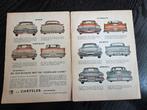 Vintage reclame Amerikaanse Oldtimers eind jaren 50, Ophalen of Verzenden, Gebruikt, Auto's