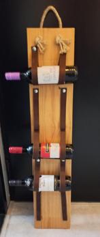 Leuk houten wijnrek voor aan de muur (5 flessen), Gebruikt, Hout, 5 tot 15 flessen, Ophalen