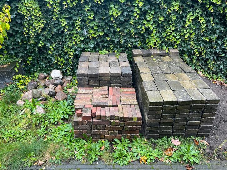 Tuinstenen / Klinkers en grove sierstenen gratis afhalen!, Tuin en Terras, Tegels en Klinkers, Gebruikt, Klinkers, Overige materialen