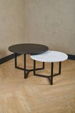 Salontafel set Marmer & Eiken | Diverse kleuren, 50 tot 100 cm, Rond, Nieuw, Marmer, Hotel chique