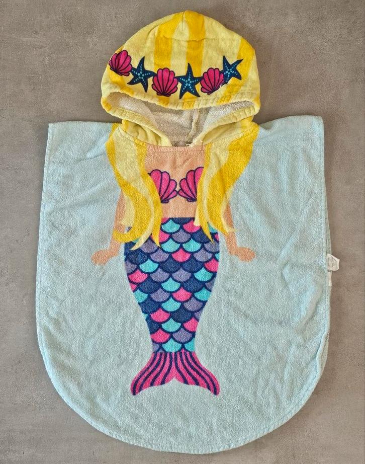 Badcape / badponcho Zeemeermin, Kinderen en Baby's, Kinderkleding | Kinder-zwemkleding, Gebruikt, Badponcho, One size, Meisje