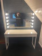 Mooie make-up tafel met spiegel, 100 tot 150 cm, Zo goed als nieuw, Hout, 50 tot 100 cm