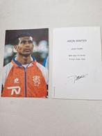 Aron Winter Gesigneerde Spelerskaart - Lazio Roma & Ajax, Verzamelen, Ophalen of Verzenden, Gebruikt, Ajax, Spelerskaart