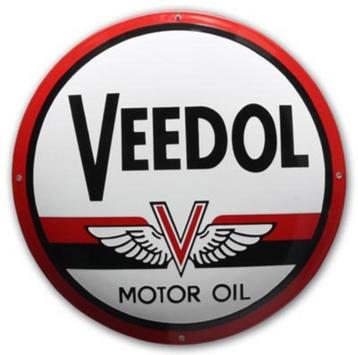 Veedol motor oil zwaar emaillen garage showroom reclame bord beschikbaar voor biedingen