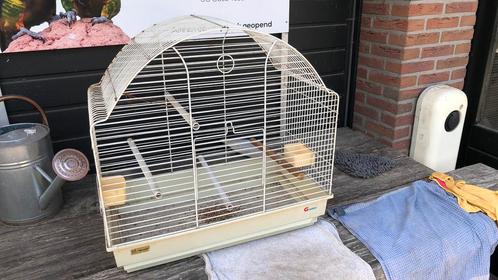 Te koop gebruikte vogelkooi, Dieren en Toebehoren, Vogels | Hokken en Kooien, Zo goed als nieuw, Vogelkooi, Metaal, Ophalen