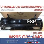 W205 C63 AMG ACHTERBUMPER + CARBON DIFFUSER ZWART ORIGINEEL, Auto-onderdelen, Carrosserie en Plaatwerk, Gebruikt, -, Ophalen of Verzenden