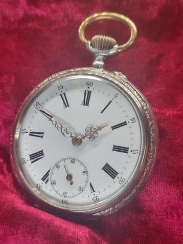 ALPINA - Galonne 0.800 zilveren heren zakhorloge - PAARDEN beschikbaar voor biedingen