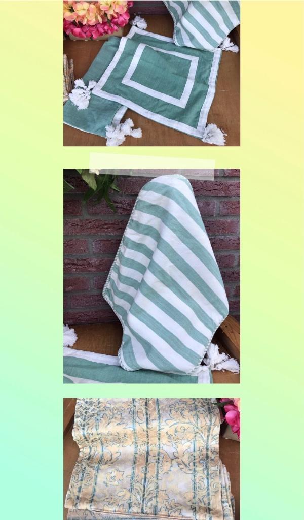 Kussen hoes - 3 sets - groen, Huis en Inrichting, Woonaccessoires | Kussens, Zo goed als nieuw, Groen, Vierkant, Ophalen of Verzenden