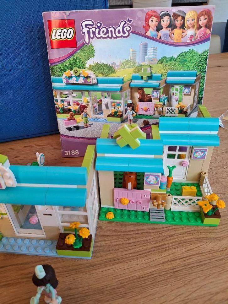 Lego friends 3188 Drukke dieren kliniek, Kinderen en Baby's, Speelgoed | Duplo en Lego, Zo goed als nieuw, Lego, Complete set