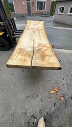 Groot eiken boomstamblad 4x80-90x8cm, Ophalen of Verzenden, Zo goed als nieuw, 250 cm of meer, Planken