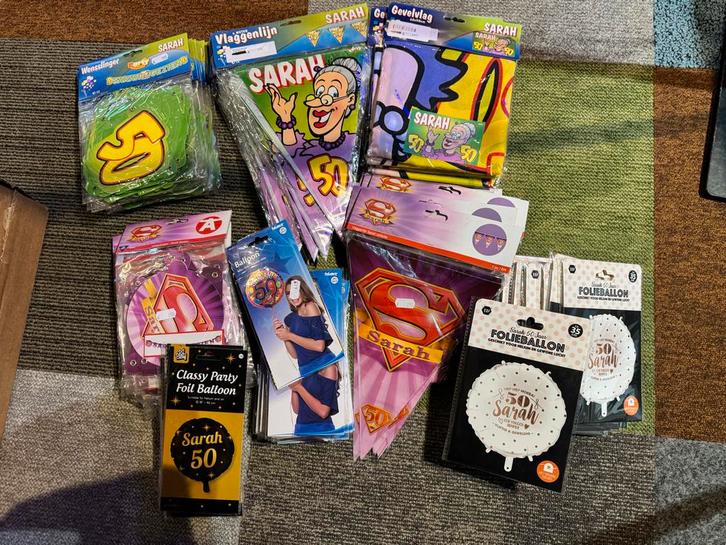 Abraham & Sarah Feestversiering - Compleet Pakket, Hobby en Vrije tijd, Feestartikelen, Nieuw, Versiering, Abraham of Sarah, Ophalen of Verzenden