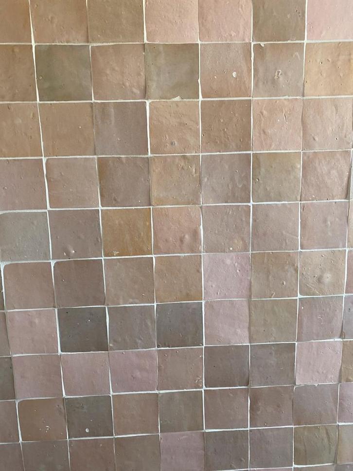 2,4 m2 Zelliges tegels - Gris Rose, Doe-het-zelf en Verbouw, Tegels, Nieuw, Wandtegels, Overige materialen, Minder dan 20 cm, Minder dan 5 m²
