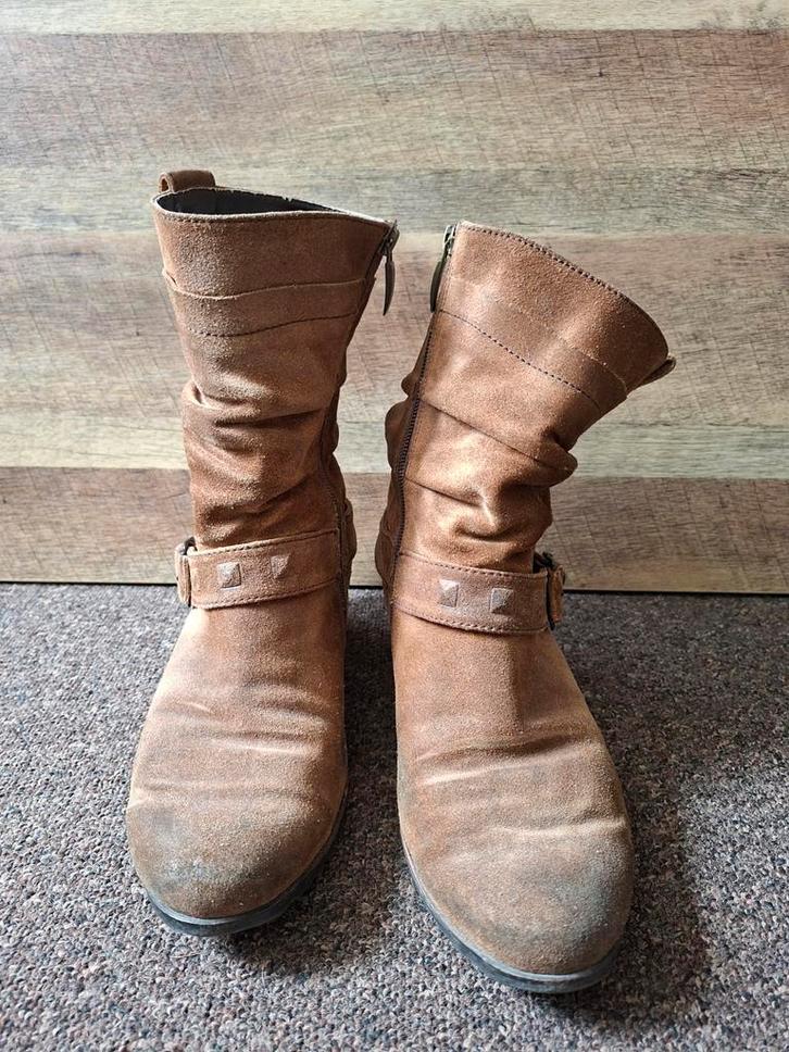 Footnotes Laarsjes Maat 39 - Steunzolen mogelijk, Kleding | Dames, Schoenen, Gedragen, Lage of Enkellaarzen, Bruin, Ophalen of Verzenden