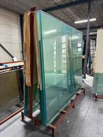 Partij gelaagd glas (44.2) met kalkaanslag - 51 stuks, Doe-het-zelf en Verbouw, Glas en Ramen, Ophalen, Gebruikt, 160 cm of meer