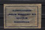 1160 Hazerswoude kleiwapenfabriek NIEUW WERKLUST, Ophalen of Verzenden, Nederland