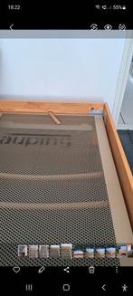 2 Auping verstelbare bedbodems 90 x 200 en houten bedombouw., Ophalen, Tweepersoons, Zo goed als nieuw, 180 cm