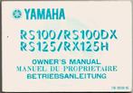Yamaha RS100 RS125 manual instructieboek (7551z), Ophalen of Verzenden, Yamaha