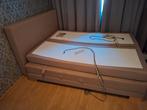 Goed werkend elektrisch bed!! Met topper!!!, Huis en Inrichting, Ophalen, Beige, Tweepersoons, Zo goed als nieuw