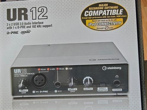 Steinberg UR 12 USB 2.0 audio interface, Computers en Software, Geluidskaarten, Zo goed als nieuw, Ophalen