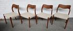 Niels Moller Model 71 Stoelen - Scandinavisch Design, Huis en Inrichting, Stoelen, Ophalen, Stof