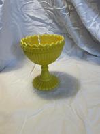 Vintage geel glazen sierschaaltje / dessertcoupe (jaren 60), Ophalen of Verzenden