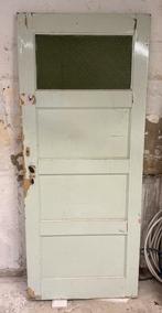 Paneeldeur met glas, Doe-het-zelf en Verbouw, Deuren en Horren, Ophalen, Gebruikt, 80 tot 100 cm, Binnendeur