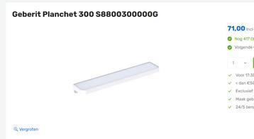 Geberit planchet 300 keramisch  60cm lang S8800300000G  beschikbaar voor biedingen