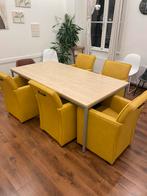 Diningroom chairs, eetkamer stoelen met wieltjes, Ophalen, Zo goed als nieuw, 4 tot 6 stoelen