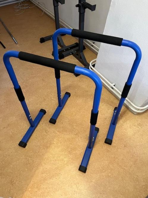 Dip Bars Deluxe blauw - zo goed als nieuw, Sport en Fitness, Fitnessmaterialen, Zo goed als nieuw, Ophalen