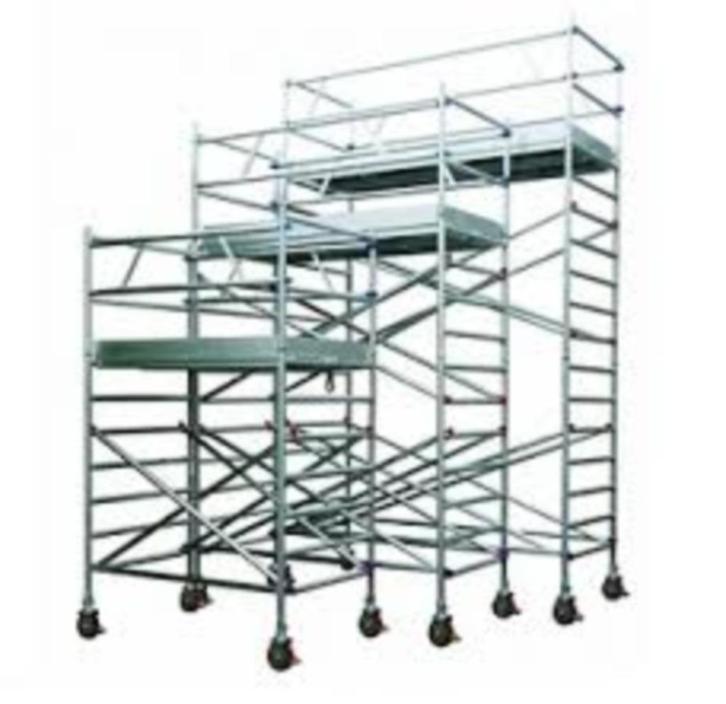 Steiger huren skyworks, Doe-het-zelf en Verbouw, Steigers, Rolsteiger of Kamersteiger, 5 meter of hoger, Ophalen of Verzenden