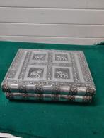 Sierraden kist aluminium met olifanten groot, Ophalen of Verzenden