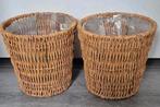 2x Rotan Bloempotten 19 cm hoog, Ophalen, Minder dan 30 cm, Minder dan 60 cm, Zo goed als nieuw