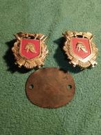 Brandweer insignes met stropdas, Ophalen of Verzenden, Overige soorten, Nederland, Embleem of Badge