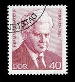 postzegel 1548 DDR Hermann Matern, Postzegels en Munten, Postzegels | Europa | Duitsland, Ophalen of Verzenden, DDR, Gestempeld